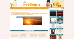 Desktop Screenshot of irishweddings.ie