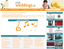 Tablet Screenshot of irishweddings.ie